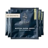 Rishi Tea Matcha Super Green Japanese Tea - Organic, Caffeinated Sachet Bags, Umami, Antioxidant Rich Sencha & Matcha Blend - 50 Count