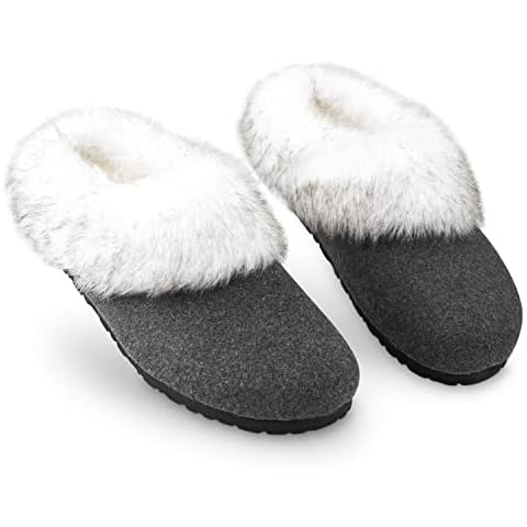 DUNLOP Ladies Faux Fur Slippers Cover