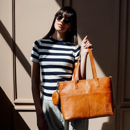 Bolso Tote Vintage de Cuero Genuino Julia para Mujer miniatura 2