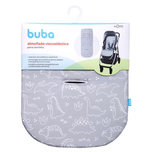 Buba, Almofada Para Carrinho Dino Cinza