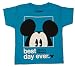 Disney Mickey Mouse Best Day Ever Boys Youth T-shirt ( 5/6,Turquoise)