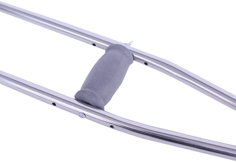 Muletas para Adultos Muletas para Las Axilas para Altura Ajustable Muletas para Las Axilas Bastones para Caminar Bastón Viejo Telescópico De Acero Inoxidable, Grande para Adultos y Adolescen