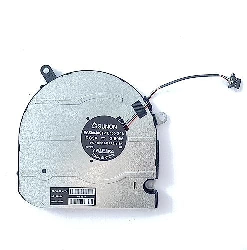 Fleshy Leaf Replacement CPU+GPU Cooling Fan for HP Envy X360 15M-EU 15M-ES 15T-ES 15Z-EU 15-EU TPN-W149 TPN-W150 DC5V Series EG50040S1-1C400-S9A EG50040S1-1C410-S9A M45465-001 M45466-001