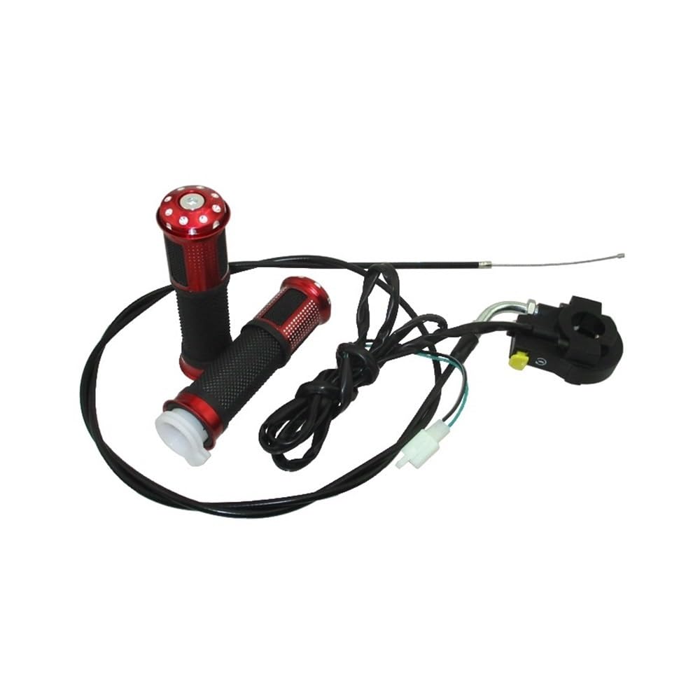 Puño de acelerador con cable e interruptor para bicicleta de 50cc-80cc 5