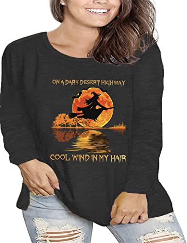 Women Plus Size Halloween Shirts Sanderson Sisters Shirt Long Sleeve Hocus Pocus Halloween Tee Tops3