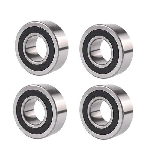 1654-2RS C3 Rubber Seal Ball Bearing Size (in) 1.2500 x 2.5000 x 0.6250 Double Lip Seal (Pack 4)