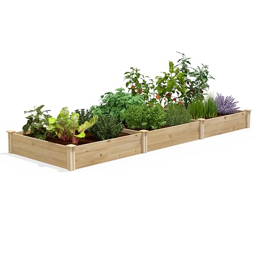 Greenes Fence Original Cedar Raised Garden Bed, 4' x 12' x 10.5