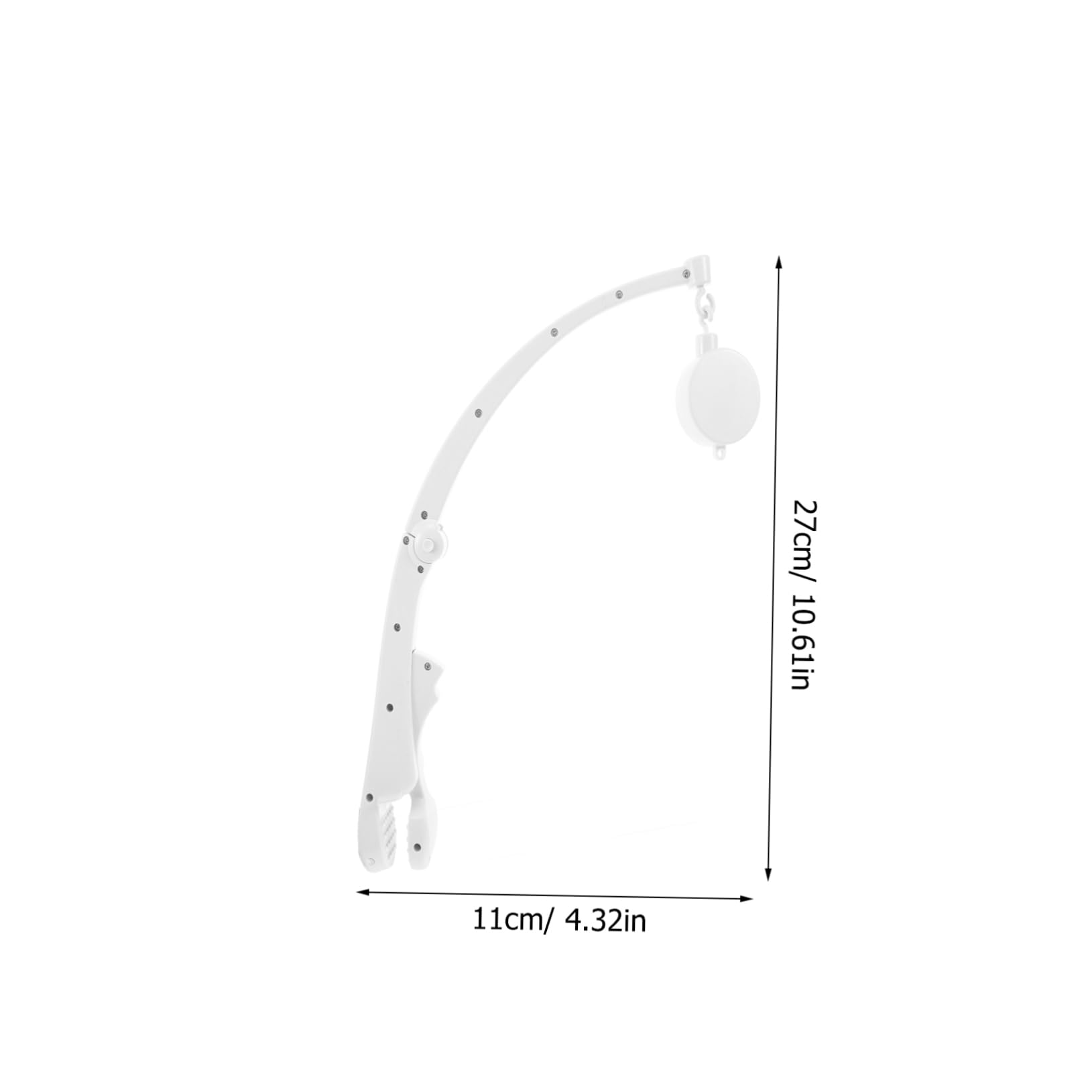 BESTonZON Hanging Bell Crib Mobile Arm Musical Crib Mobile Toy with Rattles Bracket for Baby's Bed