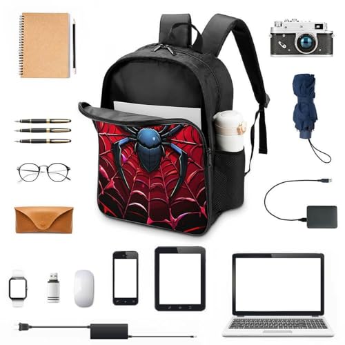 Mochila escolar de Spiders bolsa de lona impermeable y transpirable para estudiantes 4