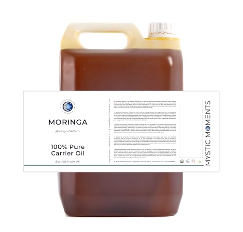 Huile de Moringa pure Mystic Moments 5L pour soins naturels