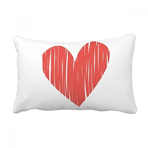 Coussin coeur graffiti de Saint-Valentin idée cadeau déco romantique