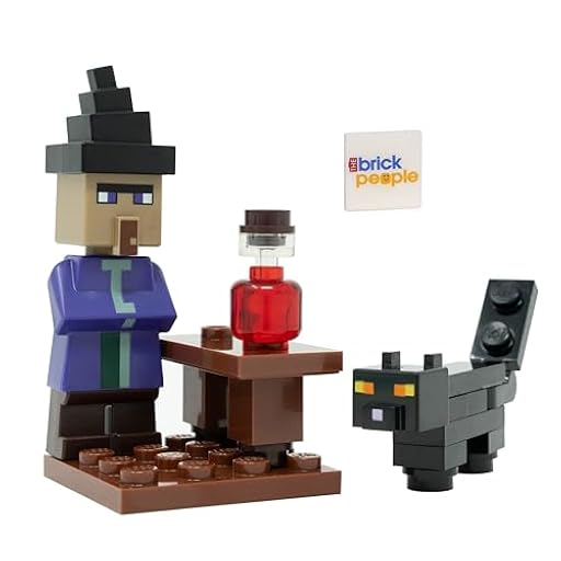LEGO Minecraft Mini Set: Minifigura de bruja con gato negro y poción | Ya disponible en tu tienda friki favorita! En mundofriki.es!