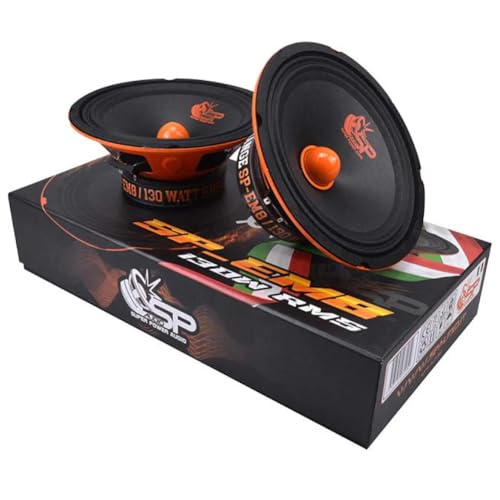 Venduti a coppia; Potenza rms: 130 watt; Potenza max: 260 watt; Cono del midrange nero in carta pressata; Sospensione semi-rigida a doppia onda; Bobina mobile in kapton ad alta temperatura da 3,85 cm (1,5