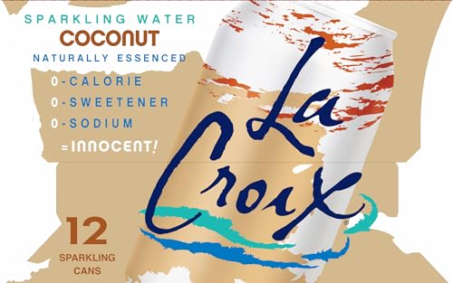 Image of La Croix, Water Sparkling Coconut, 12 Fl Oz, 12 Pack