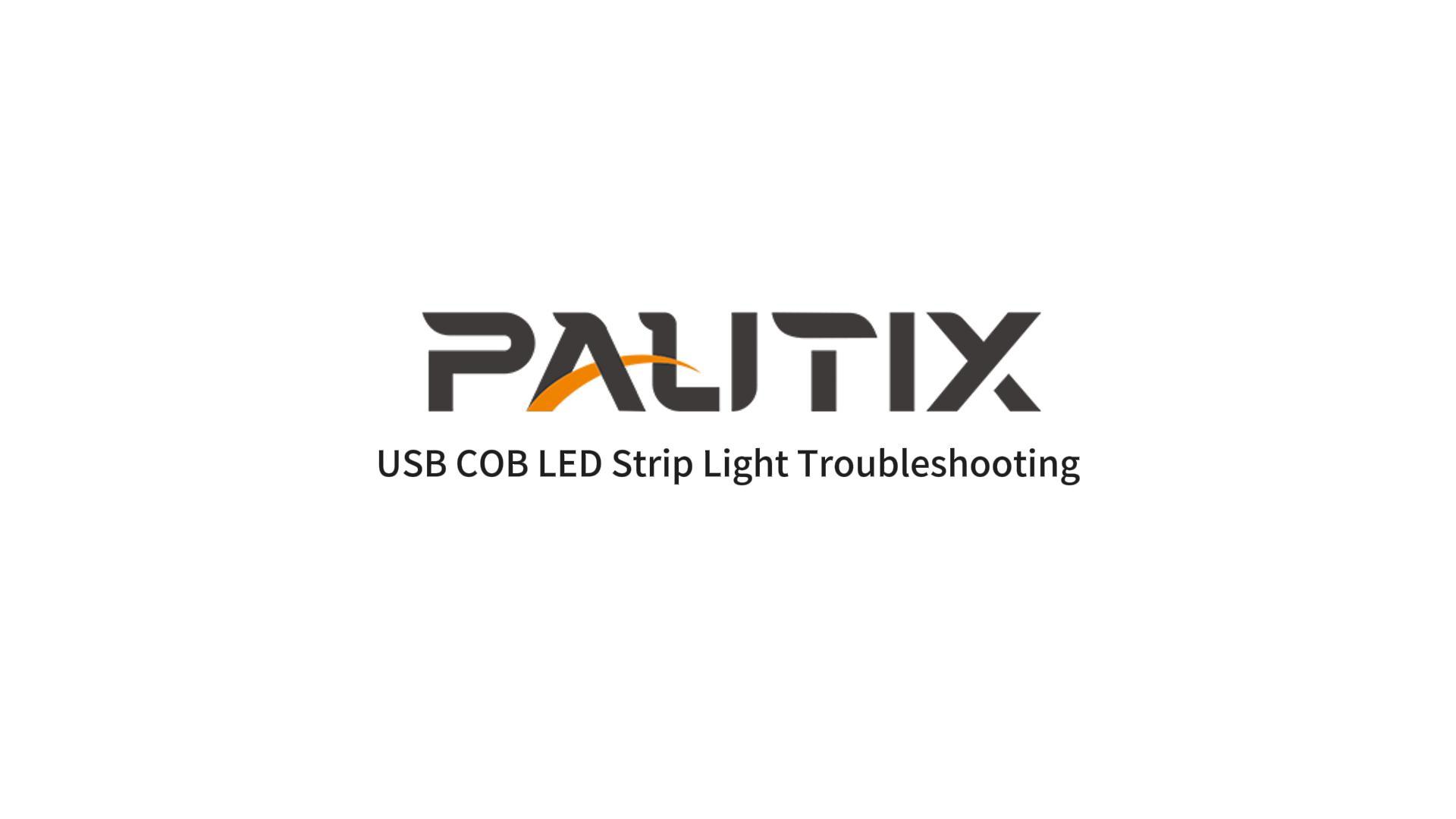 PAUTIX LED Strip Light 5V USB 6.56ft/2m 2700K, 640LEDs 1200lm Dimmable COB LED Strip Light Warm White CRI90+ USB TV Backlight,Flexible Under Cabinet Tape Light for Bedroom,Kitchen,Home DIY Lighting