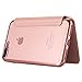 iPhone 6 Plus/6S Plus Case,Inspirationc Ultra Slim PU Leather Flip and Clear Soft Plating TPU Back Case Cover With Card Slot for iPhone 6 Plus/6S Plus 5.5 Inch--Rose Gold