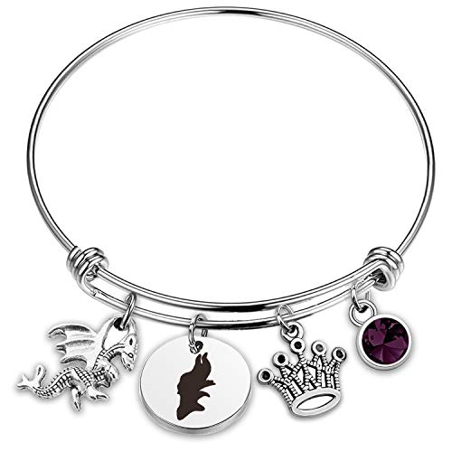 CWSEN Maleficent Bracelet for Women Mistress of All Evil Dragon Bangle Bracelet Sleeping Princess Fairytale Bracelet Gift for Fans Best Friend (bracelet) CWSEN Maleficent Bracelet for Women Mistress of All Evil Dragon Bangle Bracelet Sleeping Princess Fairytale Bracelet Gift for Fans Best Friend (bracelet)