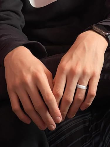 Image of Oxford Ivy Men's Wedding Band 14K or 10K Solid Gold Ring, 6mm Plain Classic