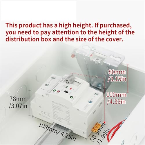 Interruptor de transferencia automática 110V 63A selector eléctrico 3