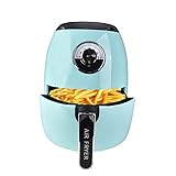 Freidora De Aire Compacta De 3L, Cesta Antiadherente, Apta Para El Lavavajillas, Apagado Automático, Freidora De Aire Compacta Para 2-3 Personas, 200°C Freidora Aire ,Green