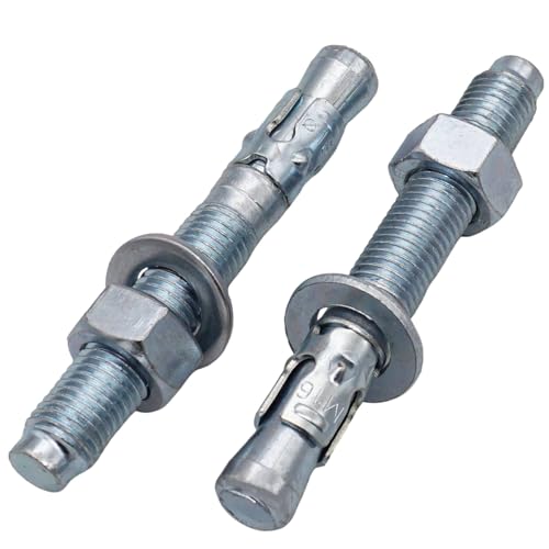 SKIRCO - Tacos de anclaje (metal chapado en zinc, M16 x 120 mm)