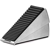 Heavy Duty Door Stop - Strongest Spring Large Door Stopper Wedge, Door Stoppers for Bottom of Door, Stainless Steel 3 in Tall Door Stop Suits Any Heavy Door