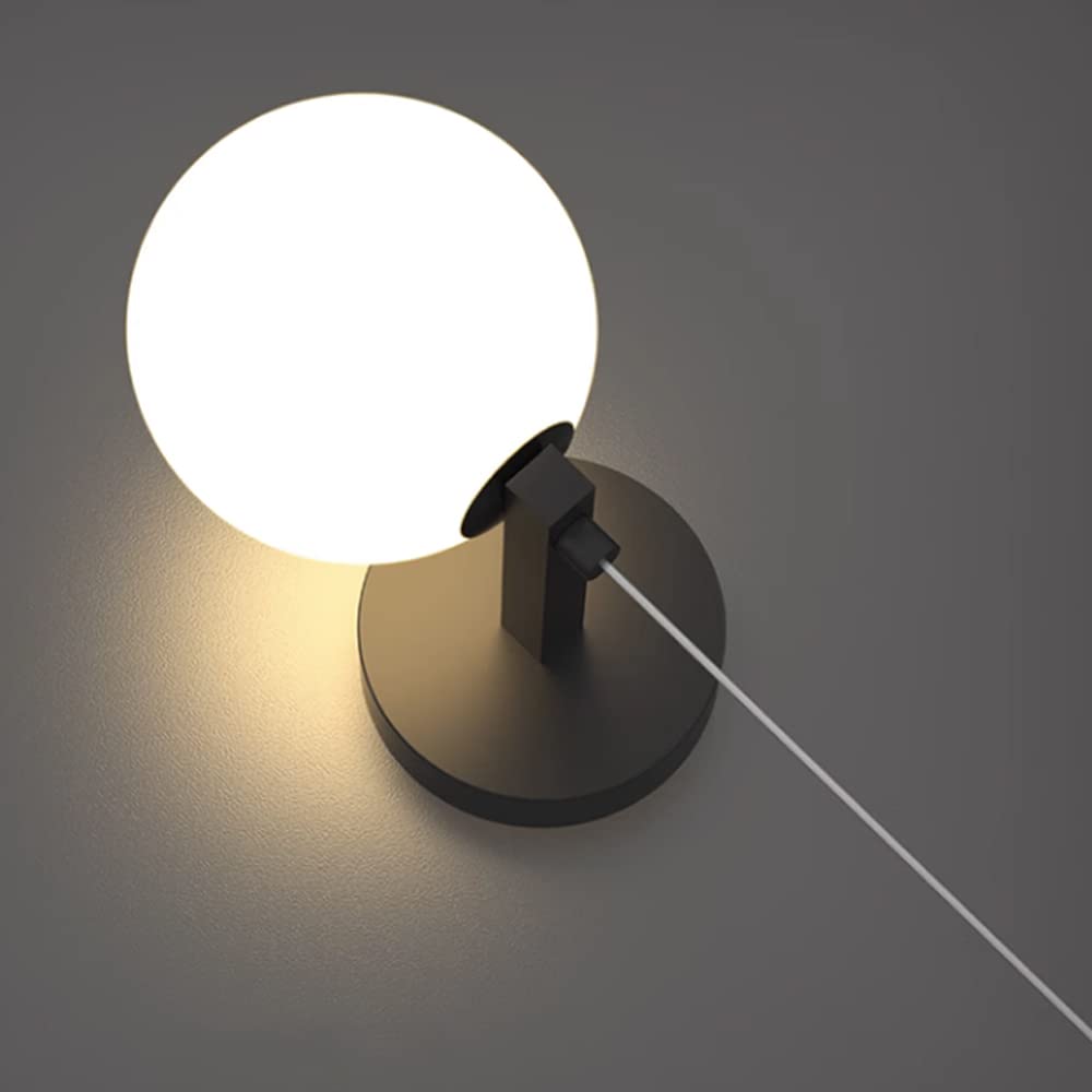 Lampki nocne do pokoju dziecięcego 2 szklane kule kinkiet nowoczesny luksusowy sypialnia dziecięca wystrój pokoju księżniczki lampki nocne kinkiet z 60 cm linkami do zawieszania 3-kolorowe światło