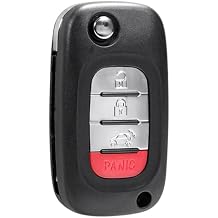 TOP-VIGOR استبدال مفتاح التحكم عن بعد الدخول بدون مفتاح Fob متوافق مع Smart Forfour Fortwo 2015 2016 2017 ، 433Mhz 4A Chip 4 Button لـ CWTWB1G767