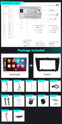 Autoradio de 9 pulgadas para Mazda 6 (2007-2012) con 6G+128G y sistema Fast-Boot 6