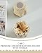 DINLiAN S Concrete Matches Holder with Striker-Beautiful Petal Shape Match in Jar-for Cute/Fancy/Long Candle Match,Refresh Any Modern Home Decor with Premium floral Jar-No Matches (milky beige)