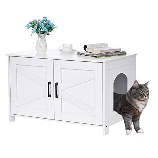Wooden Cat Litter Box Enclosure