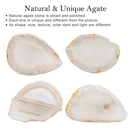 Cozy Tower Agate Knobs For Cabinets And Drawers, Unique Drawer Pulls And Knobs, Bifold Closet Door Knobs Dresser Knobs Kitchen Cabinet Hardware (Natural Color Agate) #TOP1