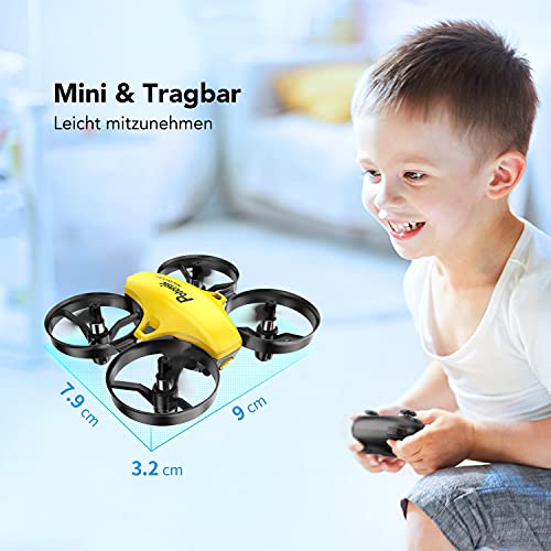 Potensic Mini Drohne für Kinder und Anfänger mit 3 Akkus, RC Quadrocopter, Minidrohne Ferngesteuert mit Kopflos Modus… – Bild 7