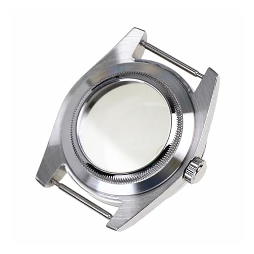 Verre saphir et acier pour ce boîtier de montre 39mm compatible modding mécanique Nh35 - 7