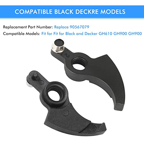 Eyoloty 90567079 Replacement Lever Assembly Compatible with Black Decker GH610 Type 1,GH900 Type 1,GH900 Type 2 Trimmer,Trimmer Spool Ratchet Lever,Replacement Trimmer Lever Attachments (8 Pack) - Thumbnail 4