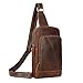 Leathario Bolso Pecho Hombro Bandolera Cruzado Cuero Guenino Vintage de Trabajo para...