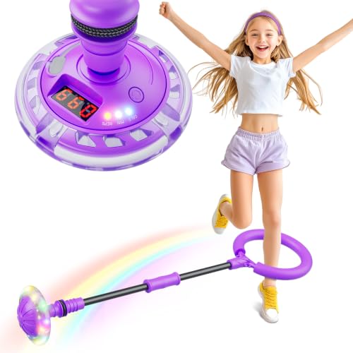 Hot Bee Geschenk M&auml;dchen Aufladbare Blinkender Springring Fu&szlig;kreisel