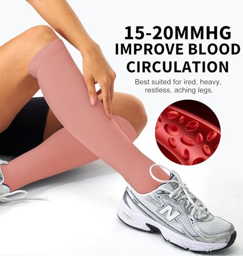 Compression Socks for Women & Men (3 pairs) - Best Support for Nurses, Running, Hiking, Recovery & Flight Socks - Image 5