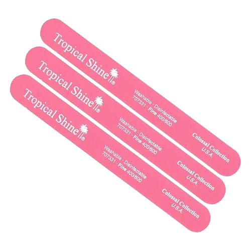 File Fine Extra Fine - 400-600 Pink by Tropical Shine for Women - 1 Pc File image 4