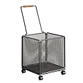 Colcolo Carrello della Spesa con Ruote Girevoli 360° Ampio E Resistente per Carichi Pesanti Ideale per E Il Trasporto in Casa E All'aperto, Nero