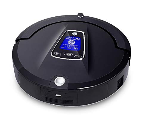 ZLAHY Cleaning Robot Wireless Robot Vacuum Cleaner for Home (Sweep Vacuum Mop Sterilize) Schedule,Virtual Blocker,SelfCharg,Black