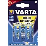 Varta High Energy 1,5V Alkali Mangan Baby Batterien 2erPack