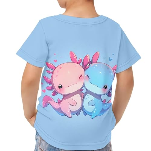 Image of JEOCODY Boys Girls Graphic Tees Funny 3D Printed Short Sleeve T-Shirts 3-16T