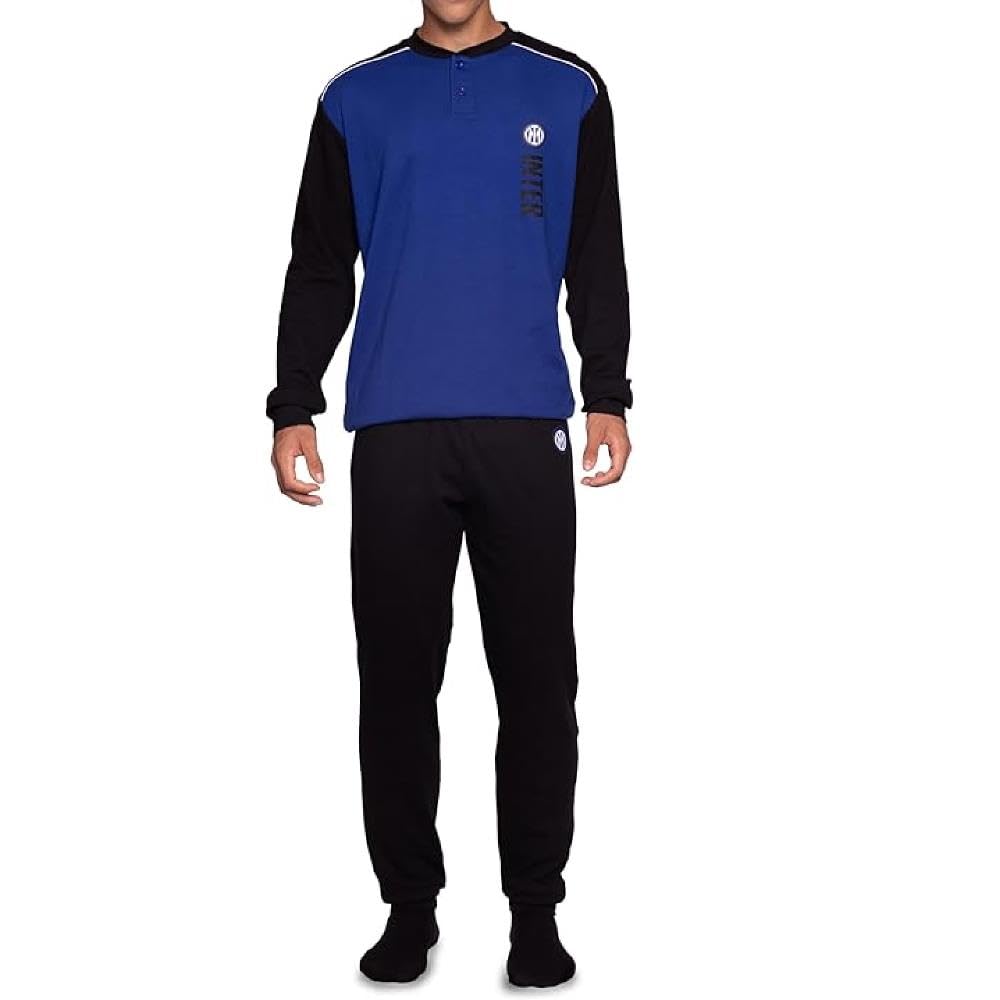 hermet Pigiama Inter Calcio Cotone Interlock Tuta Homewear FC Internazionale Personalizzabile PS 46672/73 / 74-BS