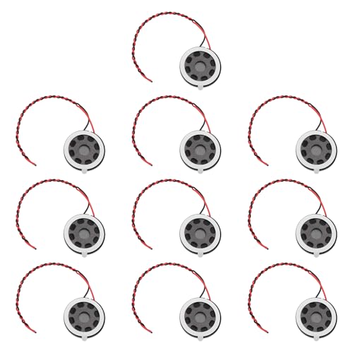 EMSea 10 Haut-parleurs Mini O 20 Mm 8 Ohms 1 W 20 X 4 Mm pour Jouets Et Modèles Réduits Radiocommandés