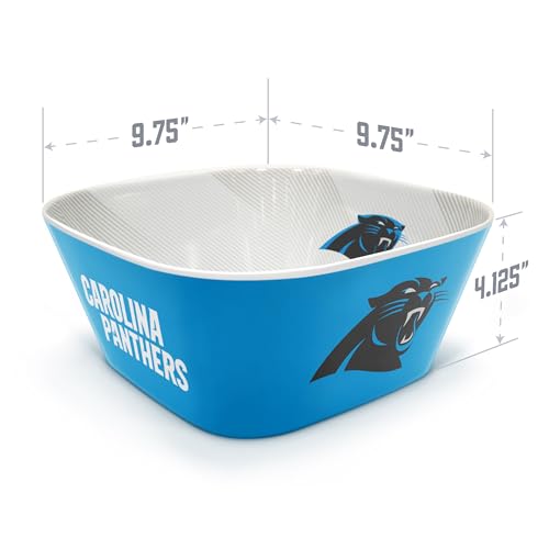Image of YouTheFan NFL Carolina Panthers Large Party Bowl