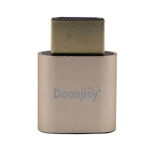 Adaptador Kebidu VGA Virtual Plug HDMI fictício Adaptador emulador de display virtual DDC Edid Supor