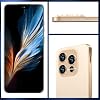 OEJBK 16PM Smartphone nueva actualización 16GB+512GB/pantalla de 6.99" cámara zoom de 68+108MP, acabado de vidrio templado, 7000mAh Android 14 Smartphone (Dorado) 8
