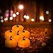 Produktbild Halloween Kürbis Lichter, PChero 12 Stk. Batteriebetriebene Flammenlose LED Teelichter Elektrische Kerzen für Halloween Thanksgiving Weihnachten Festival Hause Dekoration