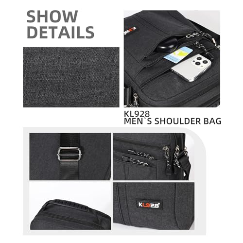 KL928 Men's Messenger Bag - Crossbody Shoulder Bags Travel Bag Man Purse Casual Sling Pack for Work Business4